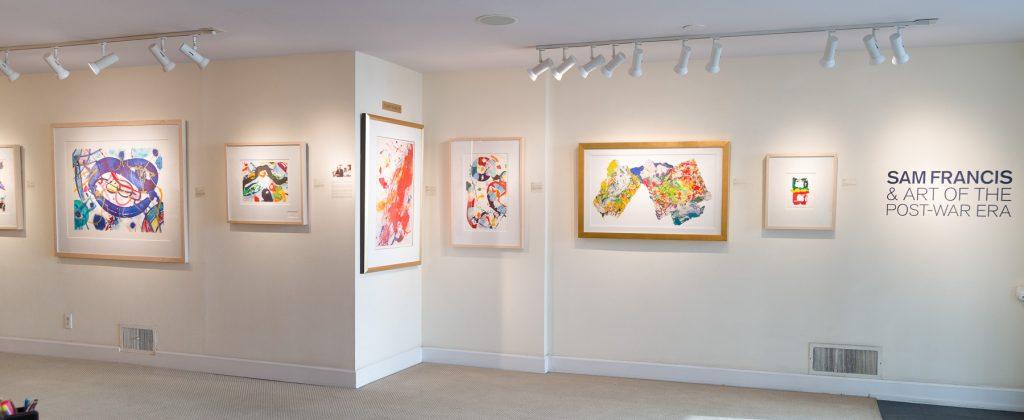 Gallery Interior during the 2016 Sam Francis Show 