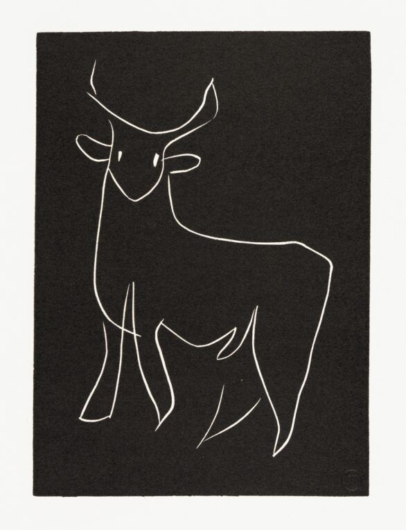 Henri Matisse linocut . . . TOUT JOYEUX DE SA JEUNE FORCE . . . (p. 63; variant I)