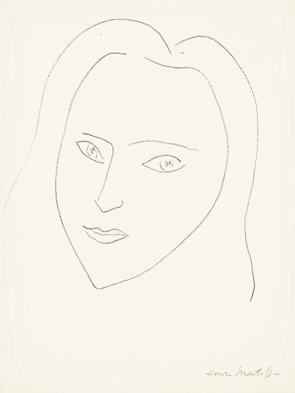 Henri Matisse lithograph PORTRAIT DE ANGÈLE LAMOTTE