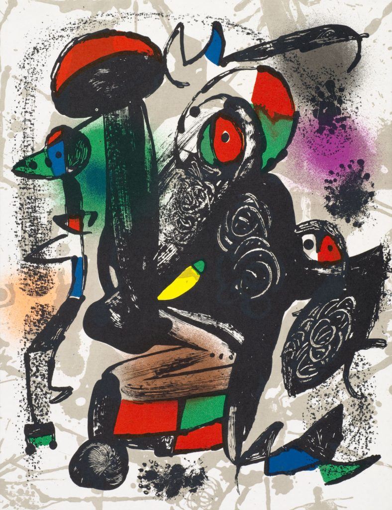 Joan Miró lithograph UNTITLED from Joan Miró Lithographes IV