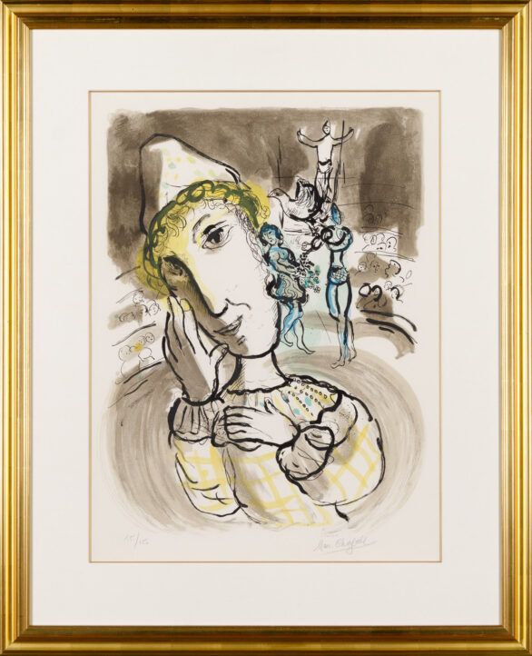 Marc Chagall Lithograph "Le Cirque Au Clown Jaune"