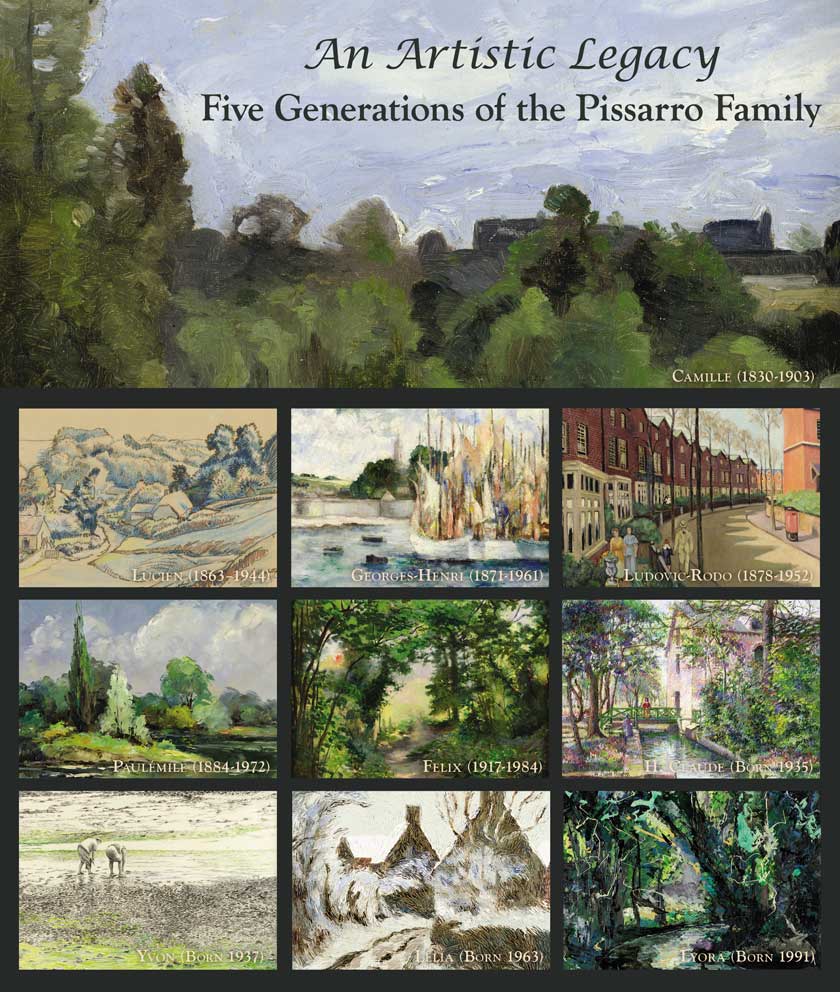 Pissarro Family Exhibition at Christopher Clark Fine Art Poster 2015