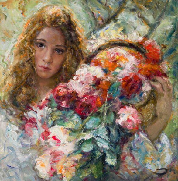 Royo oil: Las Flores - Christopher Clark Fine Art