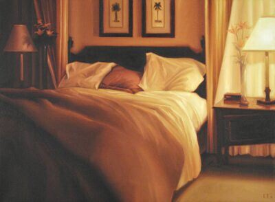 Carrie Graber oil painting Pillow Talk