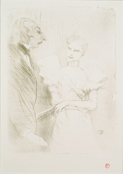Toulouse-Lautrec Lithograph: Brandés et Leloir, Dans Cabotins