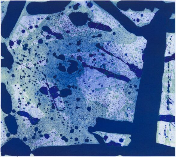 Sam Francis Green Coral (SFE-5A) etching & aquatint 1973