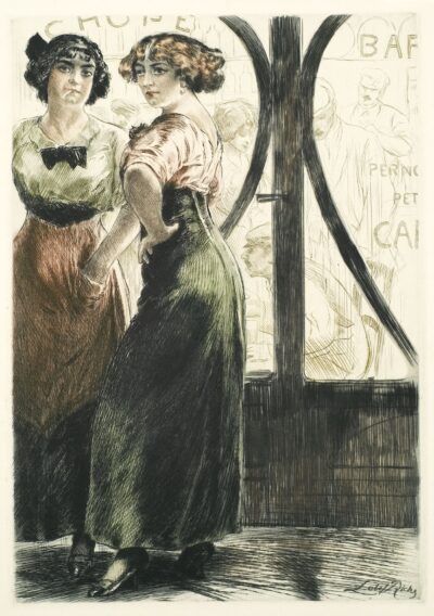 lmery Lobel-Riche Untitled from Paris: Moeurs, Costumes & Attitudes 1912-13 - Les Bars