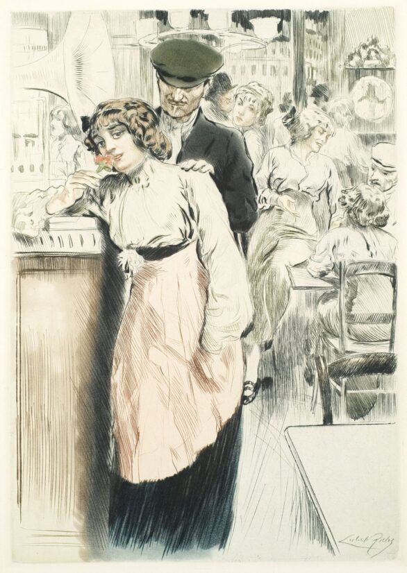 Almery Lobel-Riche Untitled from Paris: Moeurs, Costumes & Attitudes 1912-13 - Les Bars