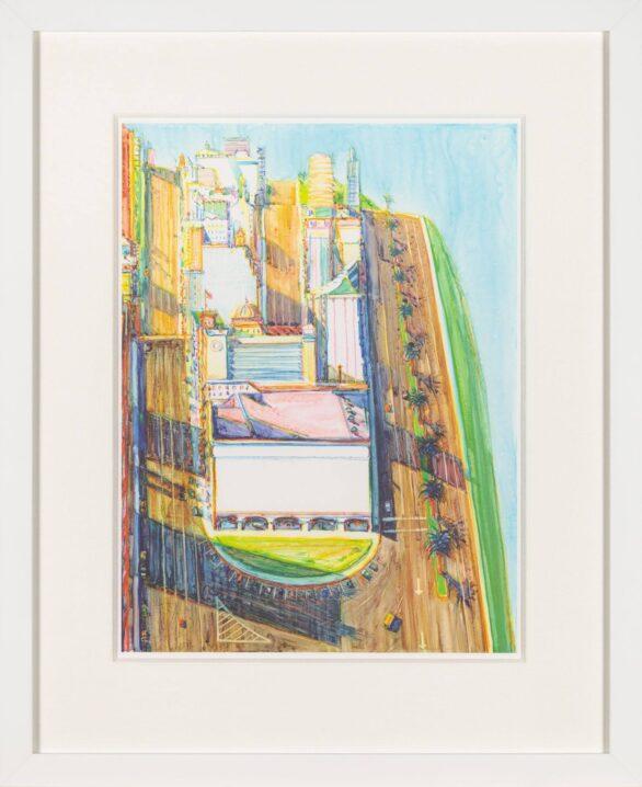 Wayne Thiebaud lithograph City Views Framed