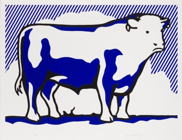 Roy Lichtenstein linocut Bull II