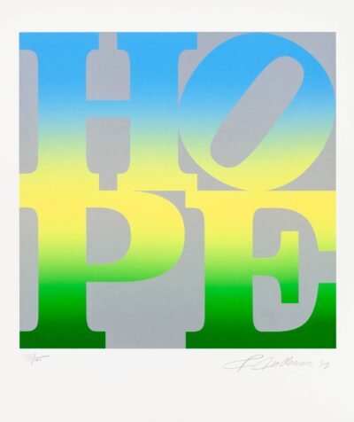 Robert Indiana Print Four Seasons of Hope: Summer (Silver)