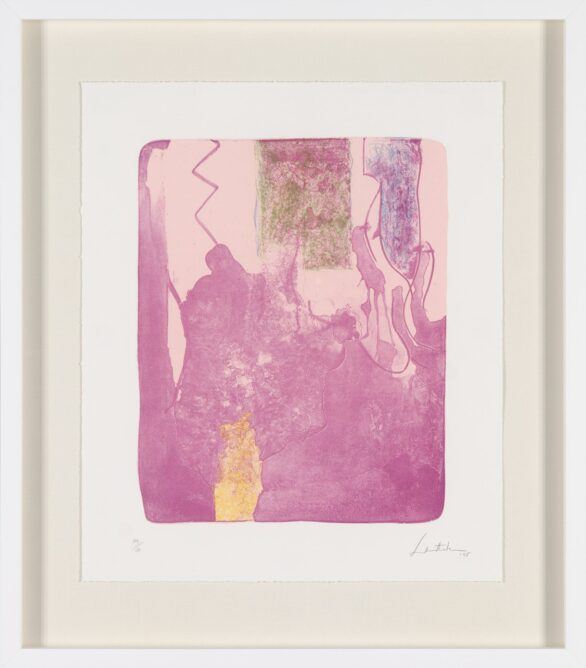 Helen Frankenthaler lithograph Reflections X, Framed
