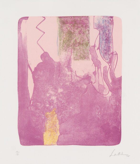 Helen Frankenthaler lithograph Reflections X