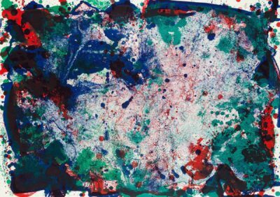 Sam Francis lithograph: Another Footprint