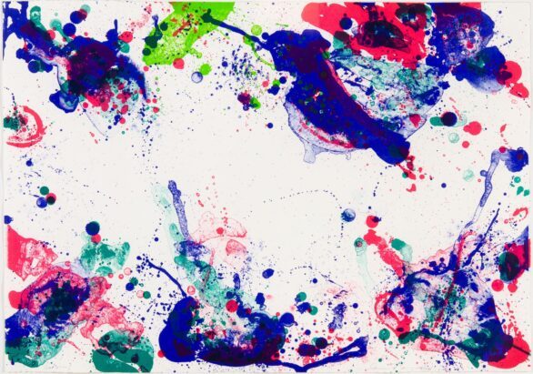 Sam Francis lithograph Her Wet White Nothing
