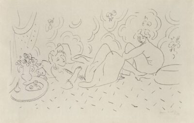 Henri Matisse lithograph Les trois modèles