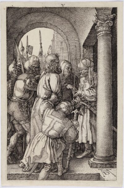 Albrecht Dürer engraving Christ before Pilate