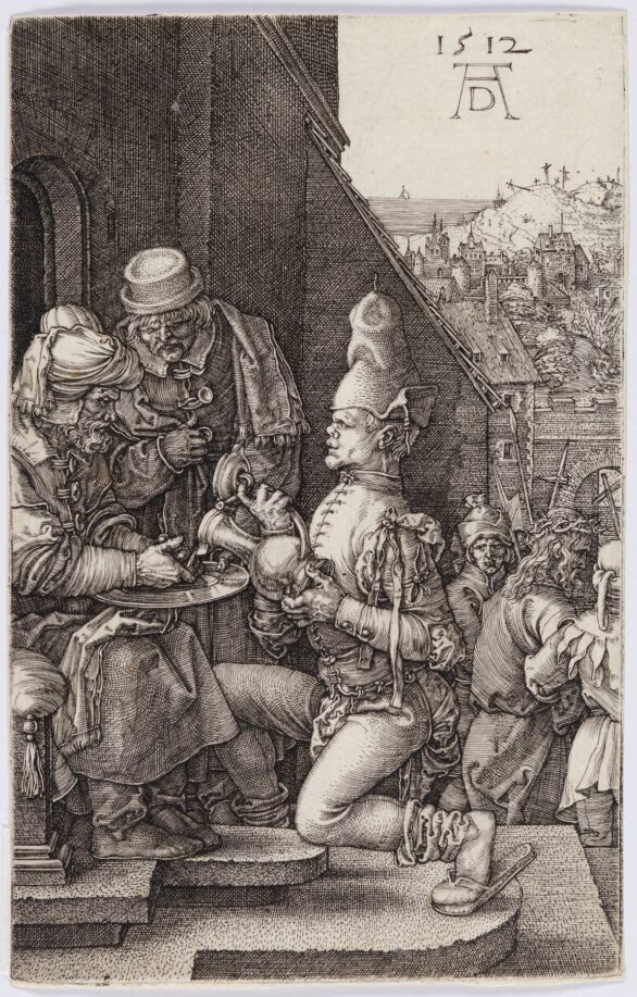 Albrecht Dürer engraving Pilate Washing his Hands