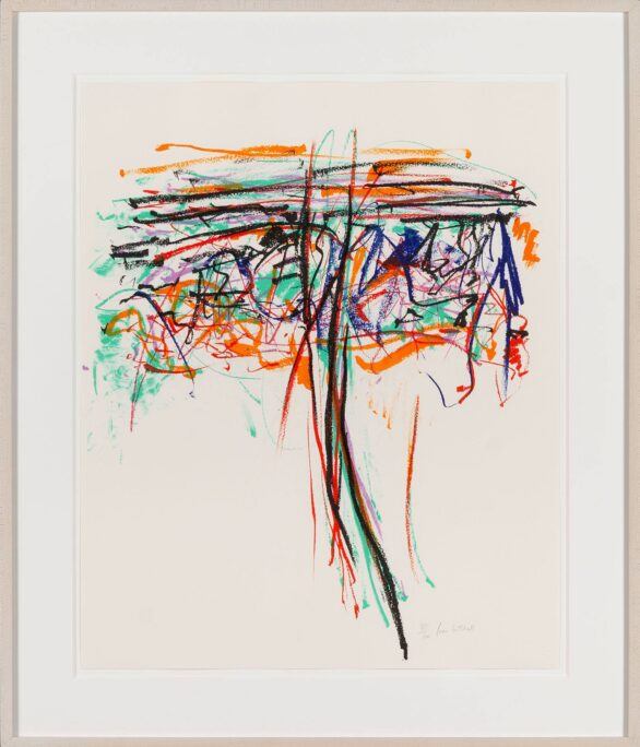 Joan Mitchell lithograph Tree II Framed