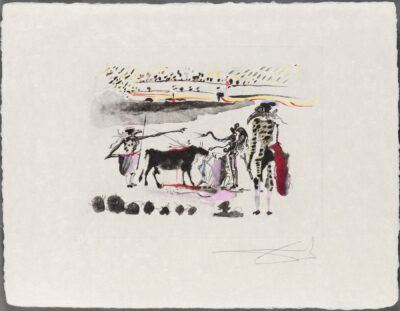 Salvador Dali etching Les Perroquets