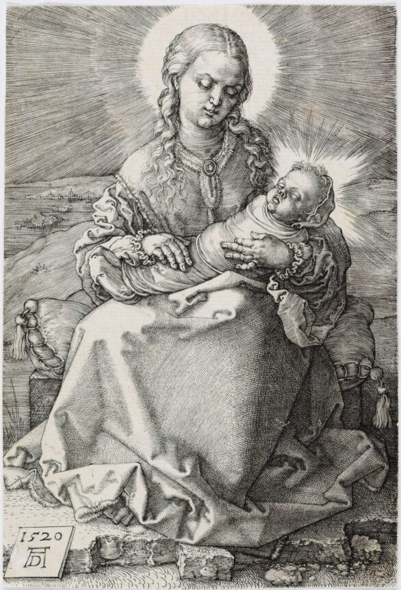 Albrecht Dürer engraving Madonna with the Swaddled Infant