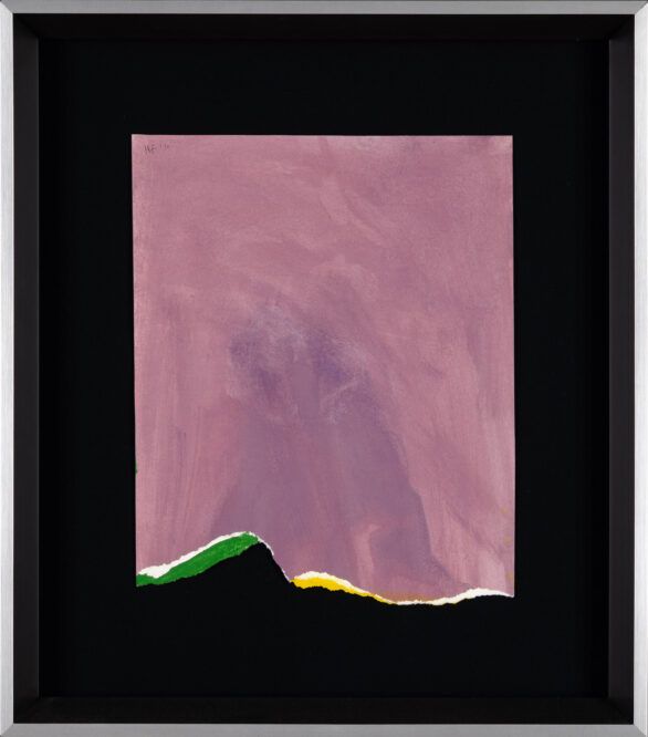 Helen Frankenthaler gouache "Untitled" Framed