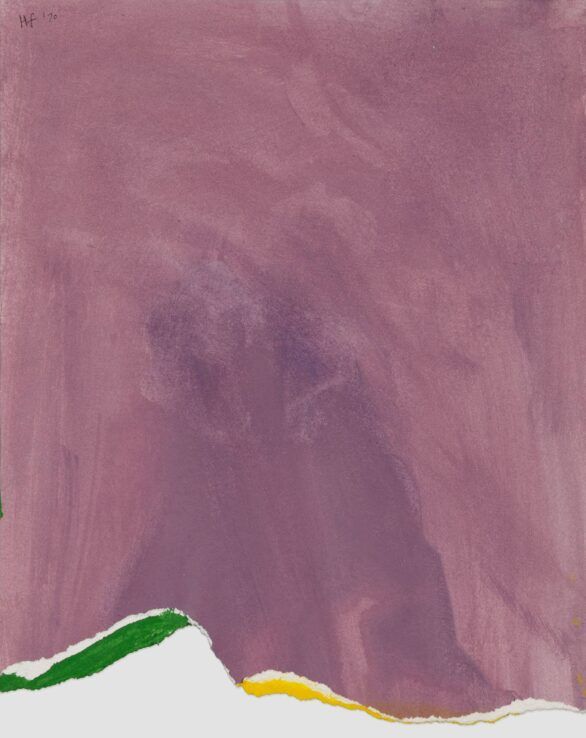 Helen Frankenthaler gouache Untitled