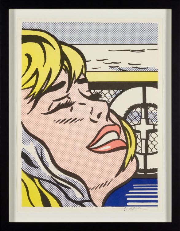 Roy Lichtenstein lithograph "Shipboard Girl" Framed