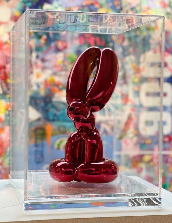 Jeff Koons porcelain Balloon Animals I: Red Rabbit