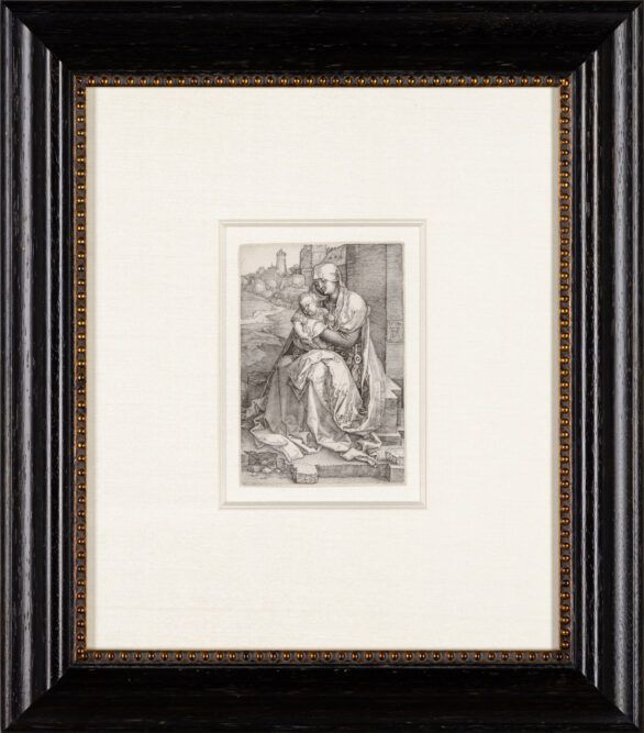 Albrecht Dürer engraving "Madonna by the Wall" Framed