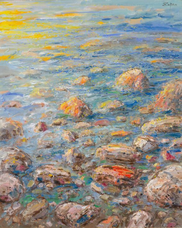 Bruno Zupan painting Sea Stones
