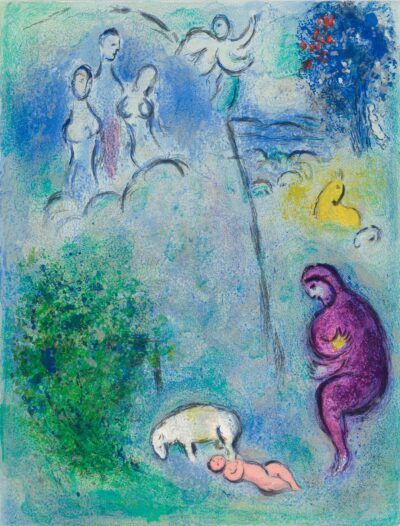 Marc Chagall Lithograph Découverture de Chloé par Daphnis
