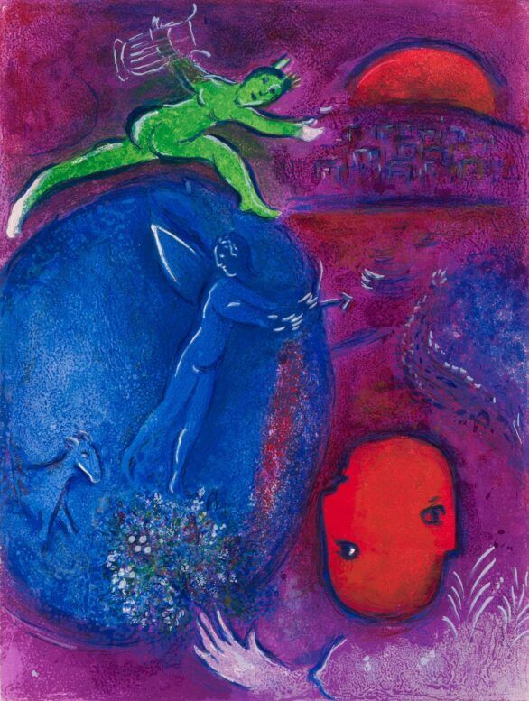 Marc Chagall Lithograph Songe de Lamon et de Dryas