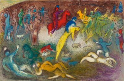 Marc Chagall Daphnis & Chloé : Enlèvement de Chloé