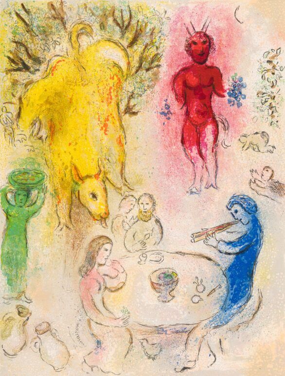 Marc Chagall Daphnis & Chloé Banquet de Pan