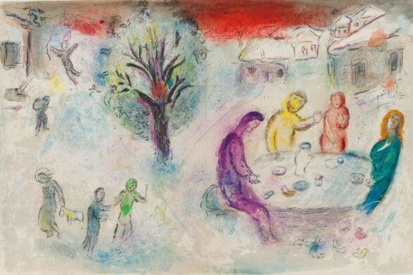 Marc Chagall Daphnis & Chloé Le Repas chez Dryas