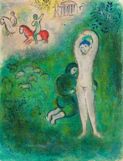 Marc Chagall Daphnis & Chloé Daphnis et Gnathon