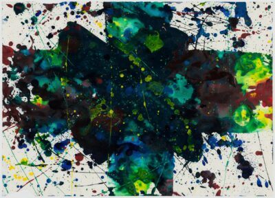Sam Francis Painting: Untitled (Cross in Colors – SF79-917)