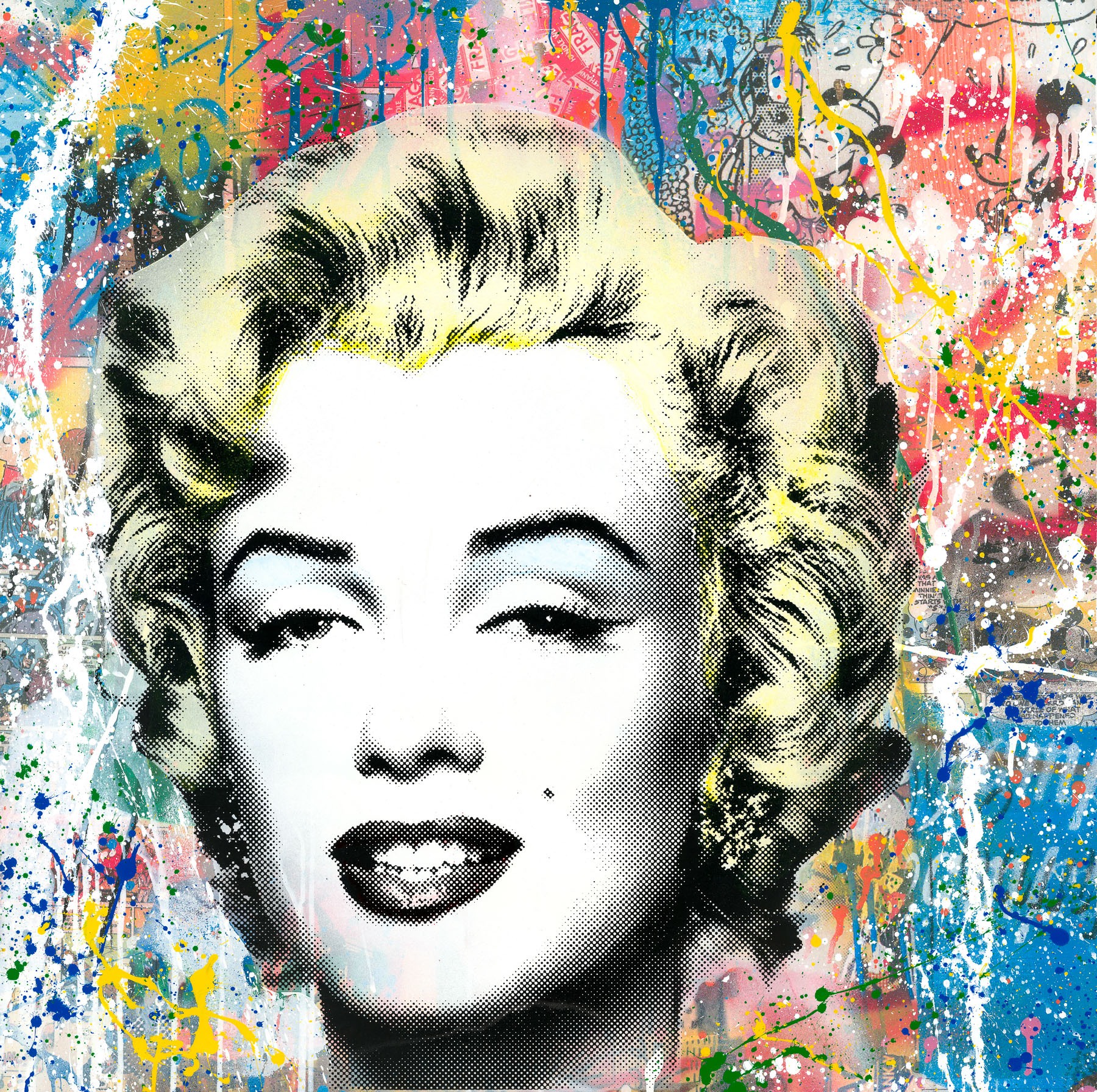Mr. Brainwash Painting: Marilyn Monroe - Christopher Clark Fine Art