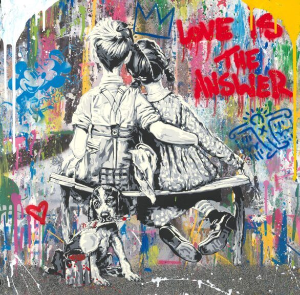 Mr. Brainwash Painting Work Well Together
