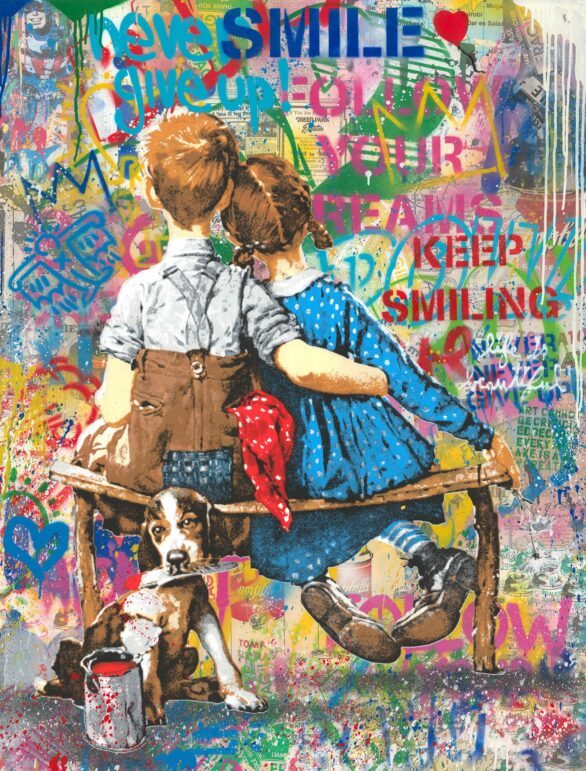 mr-brainwash-painting-work-well-together-christopher-clark-fine-art