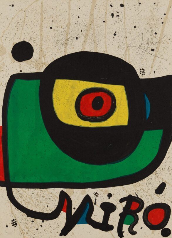 Joan Miró lithograph Miró. Pintura