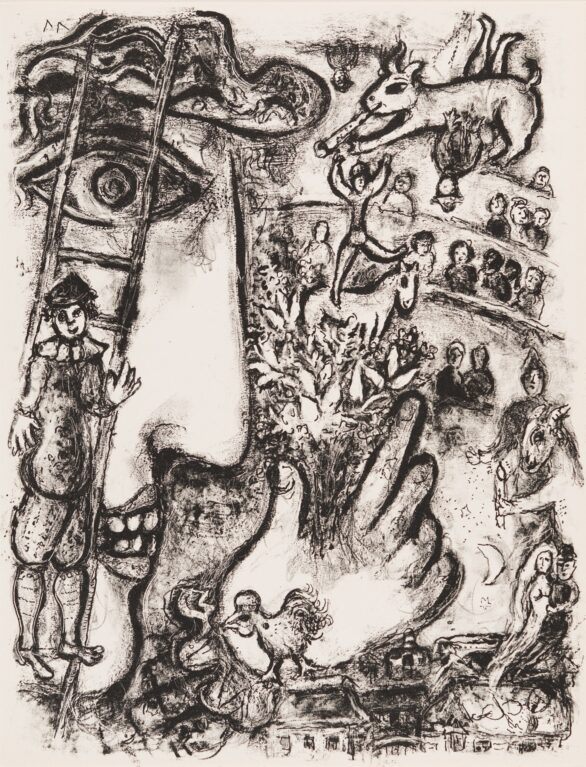 Marc Chagall lithograph Untitled from The Circus