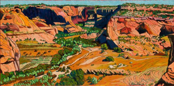 Kathleen Frank Oil Painting Trails Through Canyon de Chelly
