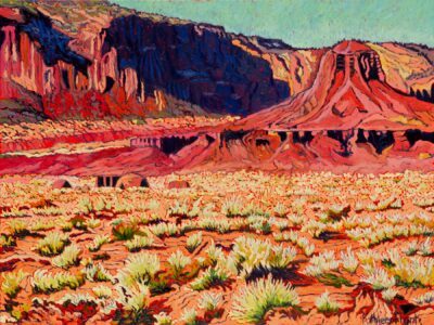 Kathleen Frank Oil Painting Valley Hogans