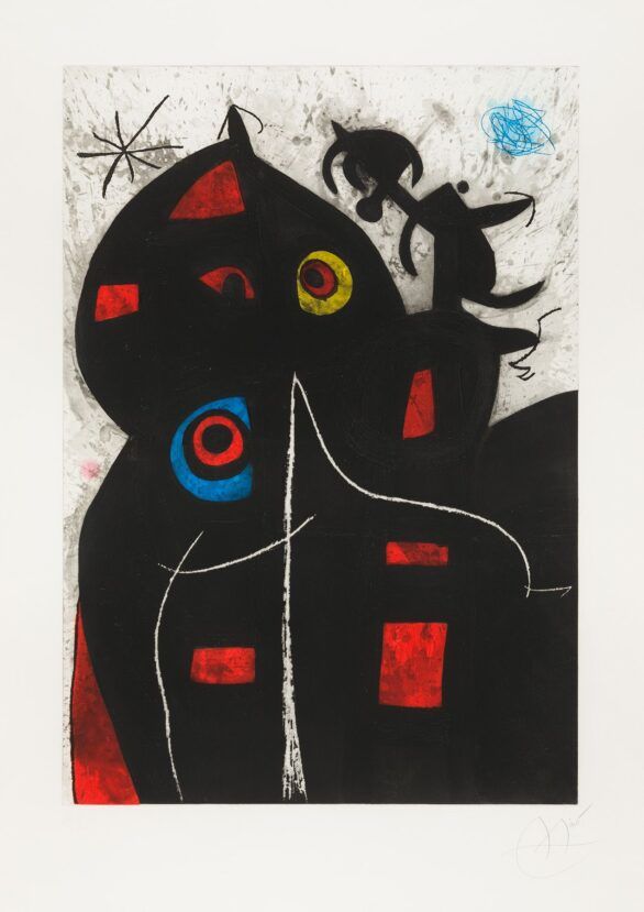 Joan Miró etching: Pantagruel