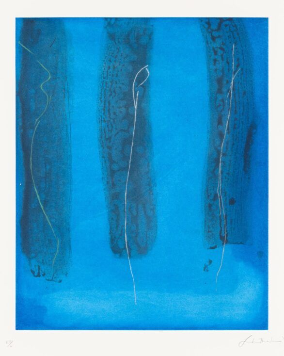 Helen Frankenthaler Aquatint & Drypoint Midnight