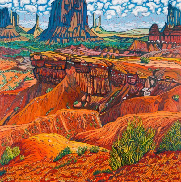 Kathleen Frank painting Monument Valley