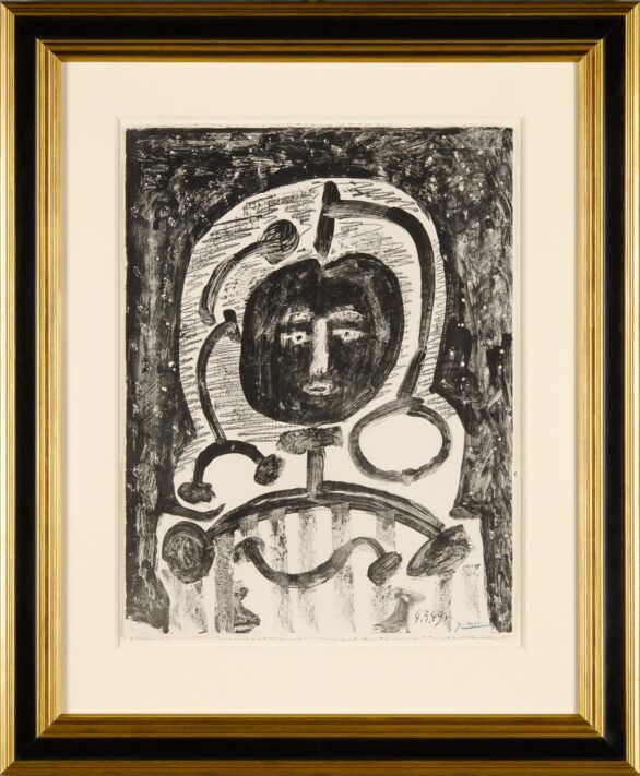 Pablo Picasso lithograph Figure framed