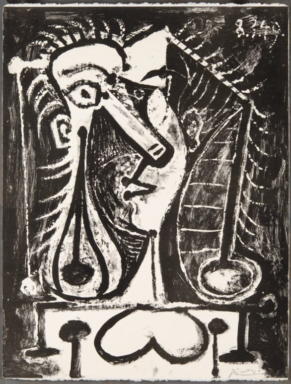 Pablo Picasso lithograph Figure composée I